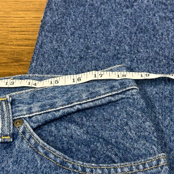 Riders Denim Regular Fit Straight Leg Jeans 38x29 Blue Pre-Shrunk Reinforced NWT - Picture 6 of 9